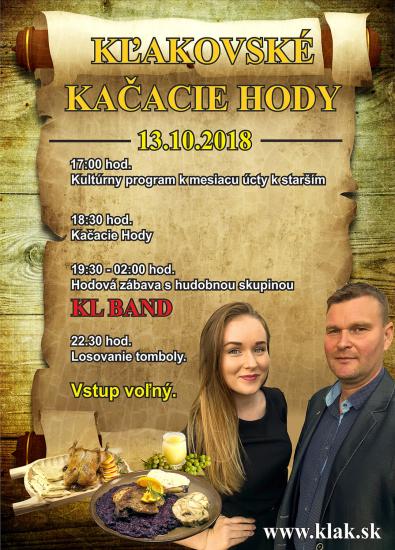 KĽAKOVSKÉ KAČACIE HODY